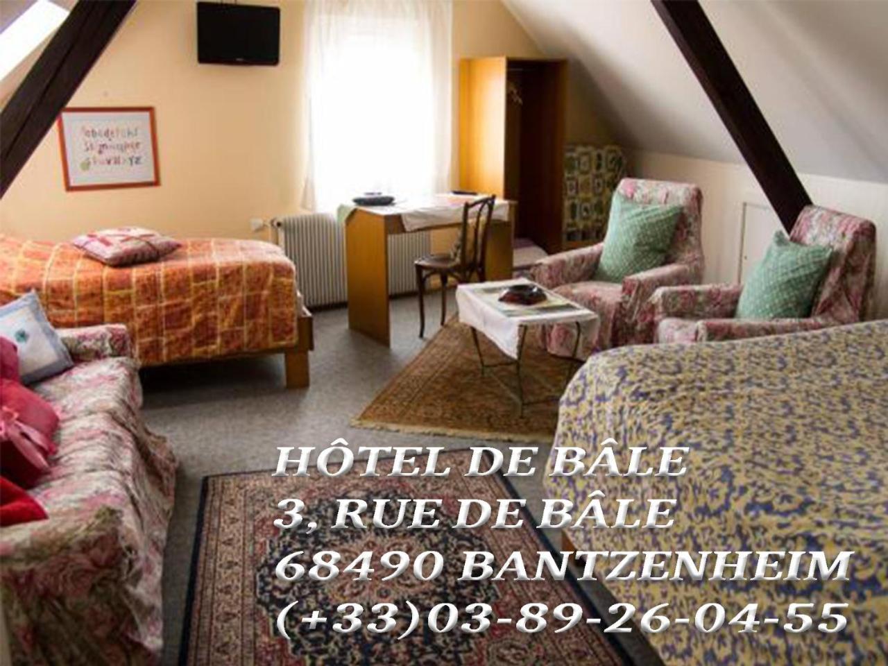 Hotel De Bale Bantzenheim Exteriör bild